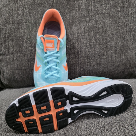 Nike Women's Blue and Orange Athletic Shoes - Picture 4 of 7